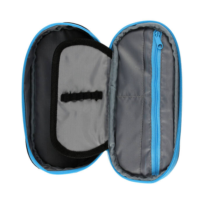 Piórnik saszetka 1zamek/klapka blue PIXI HappyColor owalny ST8117 03