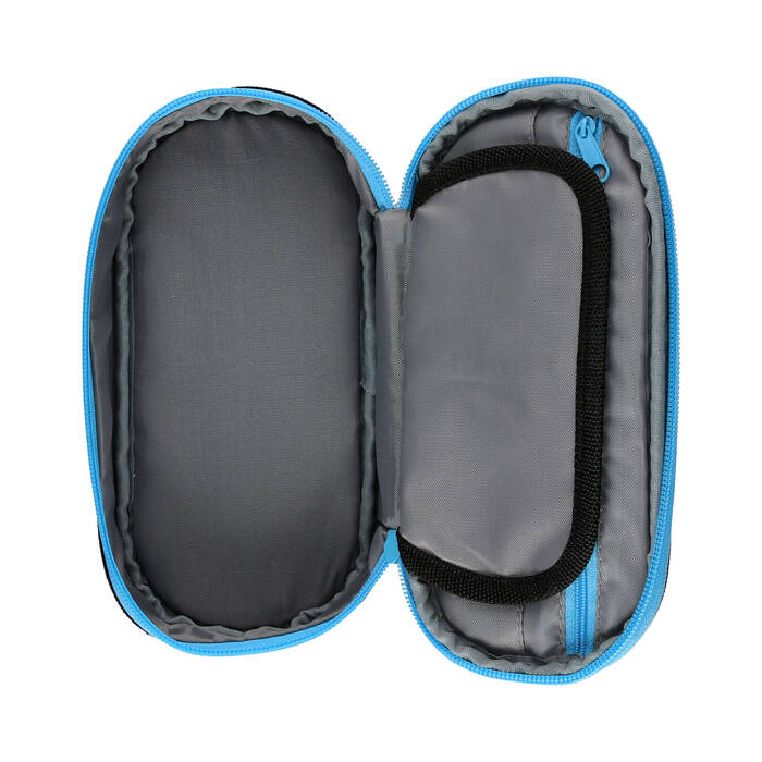 Piórnik saszetka 1zamek/klapka blue PIXI HappyColor owalny ST8117 04