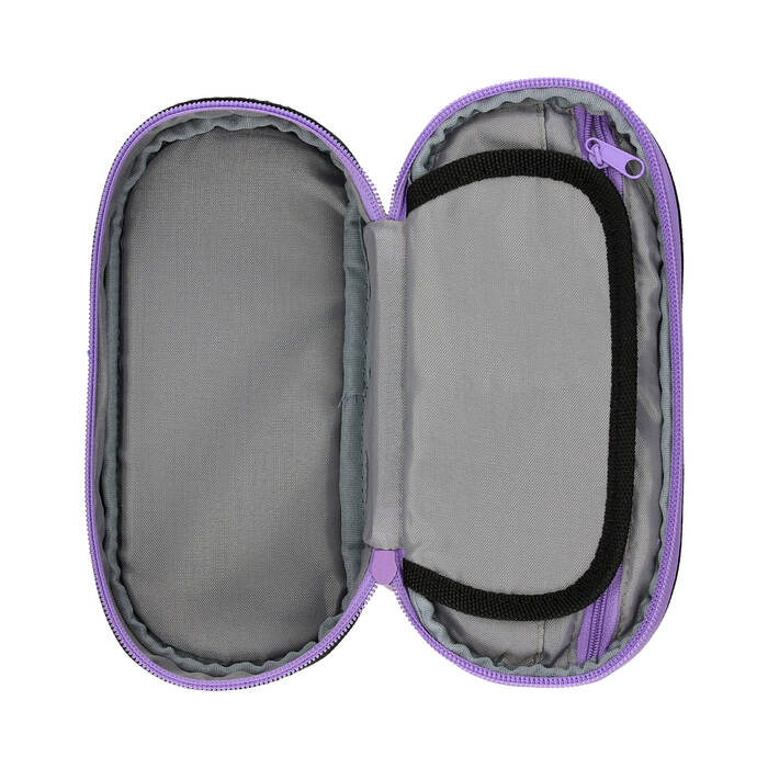 Piórnik saszetka 1zamek/klapka Violet PIXI HappyColor owalny ST8119 04