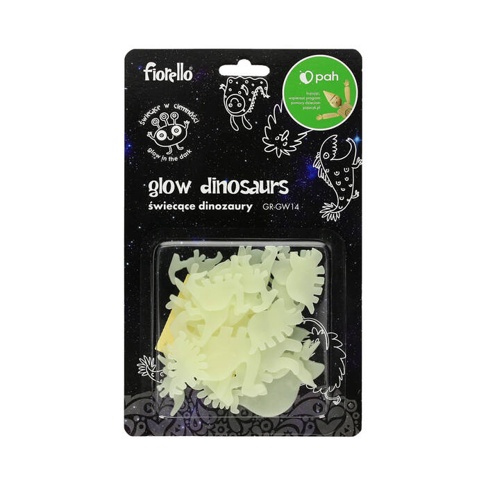 Ozdoby fluorescencyjne (24) Dinozaury Fiorello GR-GW14 KA7088 01