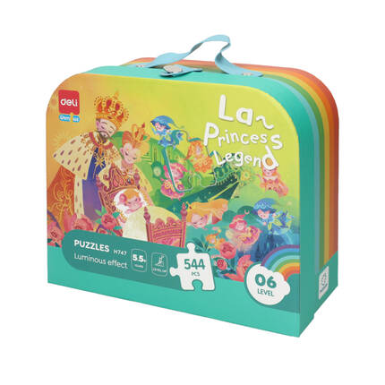Puzzle 544 elementy walizka Deli EH747 DE2054 01
