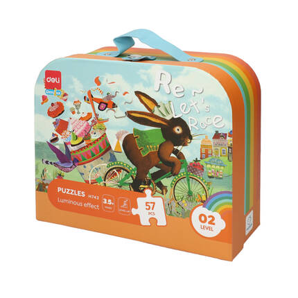 Puzzle 57 elementów walizka Deli EH743 DE2051 01