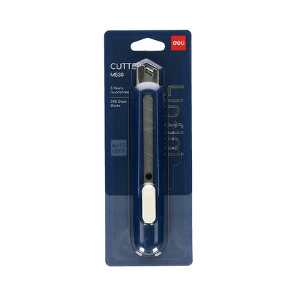 Nożyk do papieru 18mm niebieski Deli EM530 DE2059 01