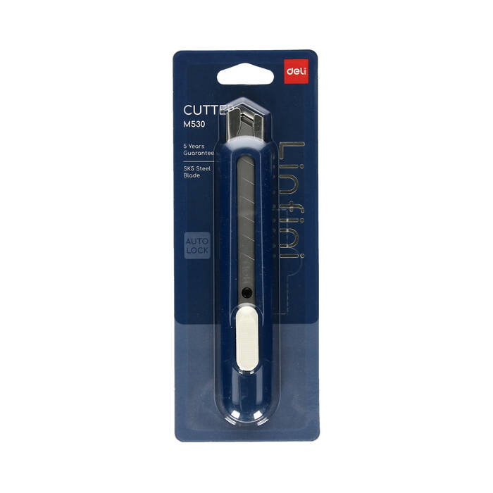 Nożyk do papieru 18mm niebieski Deli EM530 DE2059 01