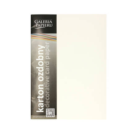 Karton wizytówkowy Galeria Papieru A4 220g kremowy/kratka - 20 ark. AG1215 01