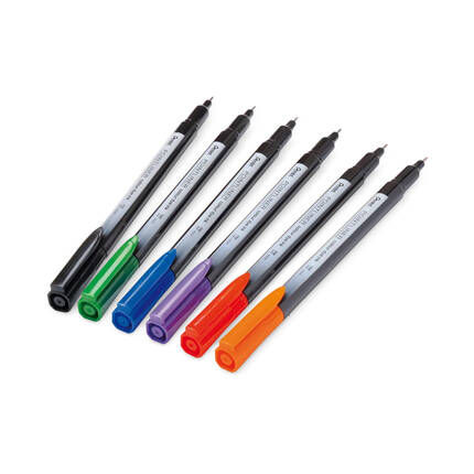 Cienkopis 0.4mm 6kol Pentel S40-ST6PL PN1342 02