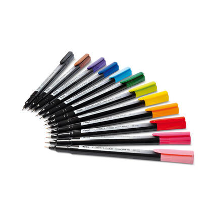 Cienkopis 0.4mm 12kol Pentel S40-ST12PL PN1343 02