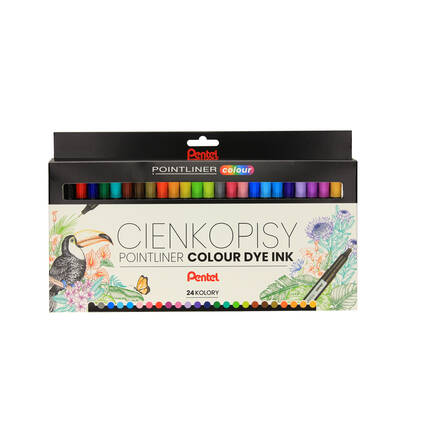 Cienkopis 0.4mm 24kol Pentel S40-ST24PL PN1344 01