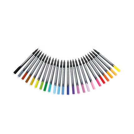 Cienkopis 0.4mm 24kol Pentel S40-ST24PL PN1344 02