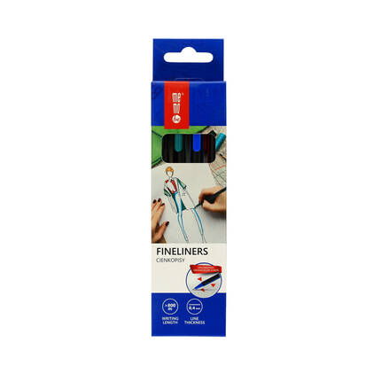 Cienkopis 0.4mm 4kol Memobe AX9529 01