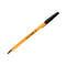Długopis 0.7mm czarny żółta obudowa Taurus D-203 TU1352 02