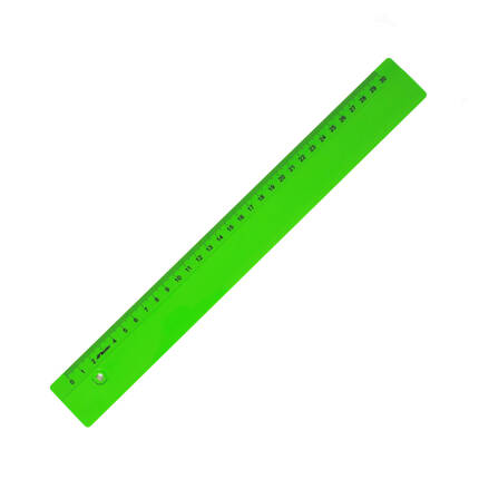 Linijka 30cm plastik zielona Leniar 20093 LN5007 01