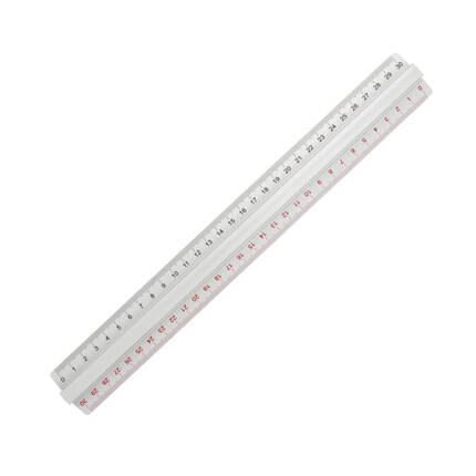 Linijka 30cm aluminiowa dwustronna Leniar LN6482 01