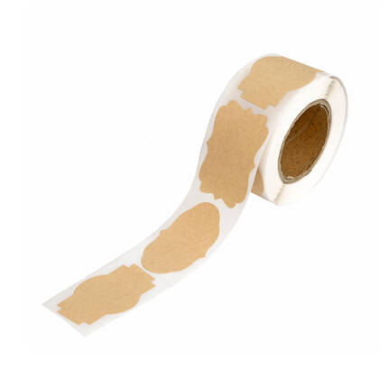 Naklejki na rolce 5x3 Kraft Vintage (250) DP1886 01