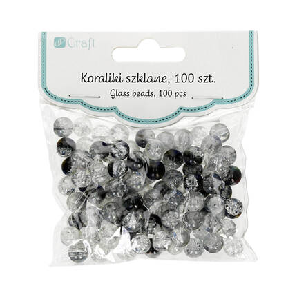 Koraliki szklane spękane 8mm (100) GRKO-153 DP0255 01