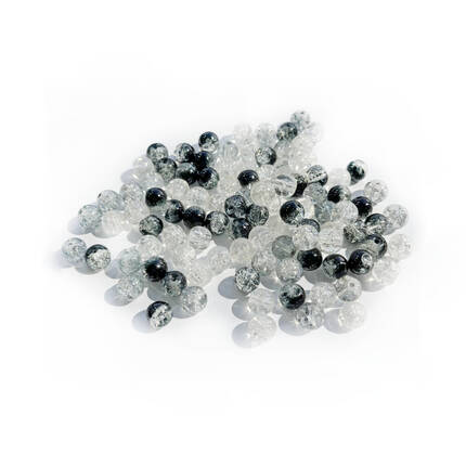 Koraliki szklane spękane 8mm (100) GRKO-153 DP0255 02