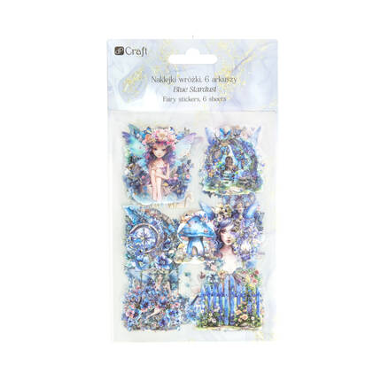 Naklejki połyskujące Pet Wróżki Blue Stardust (6) DP1879 01