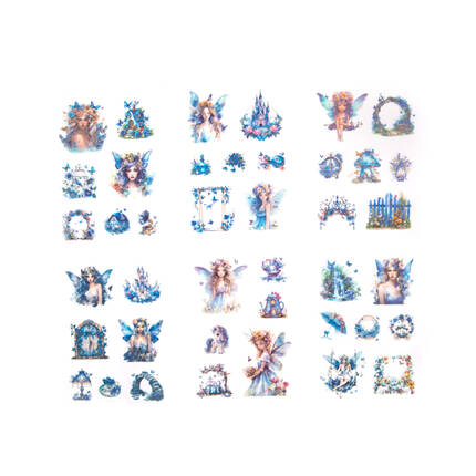 Naklejki połyskujące Pet Wróżki Blue Stardust (6) DP1879 02