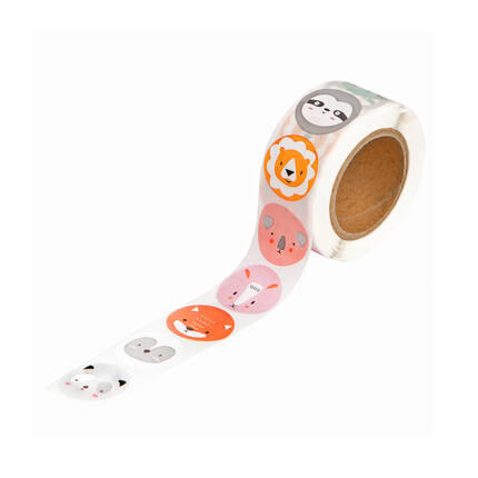 Naklejki motywacyjne rolka Słodkie zwierzęta (500) DP1881 01