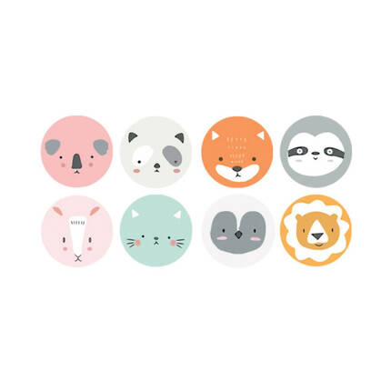 Naklejki motywacyjne rolka Słodkie zwierzęta (500) DP1881 02