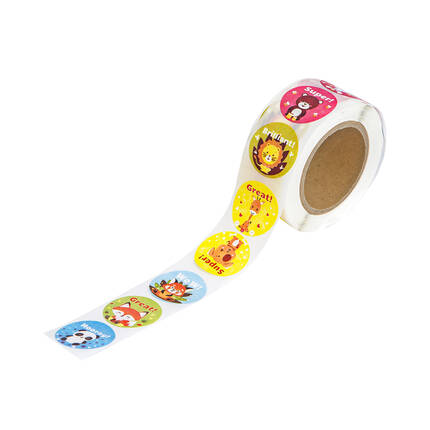 Naklejki motywacyjne rolka Zwierzątka i napisy (500) DP1882 01