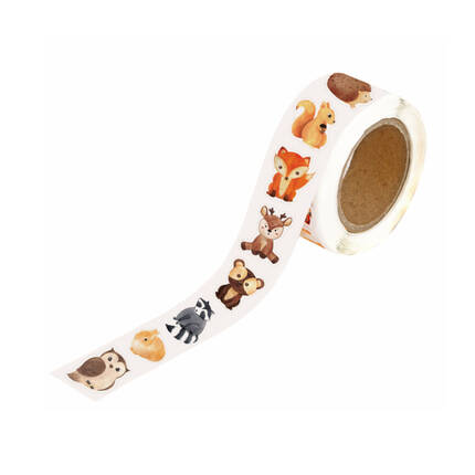 Naklejki motywacyjne na rolce Zwierzątka Leśne (500) DP1883 01