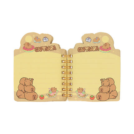 Notesik spirala 7.9x10.5/50k Rodzinka Kapibara DP1892 02