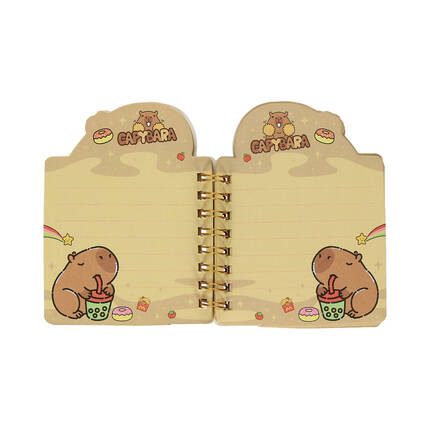 Notesik na spirali 7.9x10.5/50k Przekąski Kapibara DP1893 02