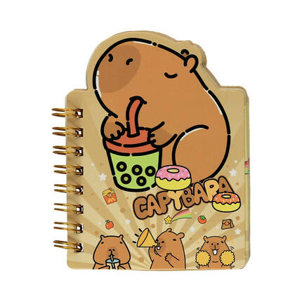 Notesik na spirali 7.9x10.5/50k Przekąski Kapibara DP1893 01