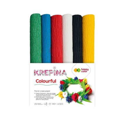 Krepina mix 25x100 HappyColor Colorful (6) ST8345 01