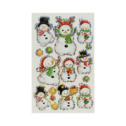 Naklejki ozdobne Effect 10x20cm Snowman HappyColor ST8368 02