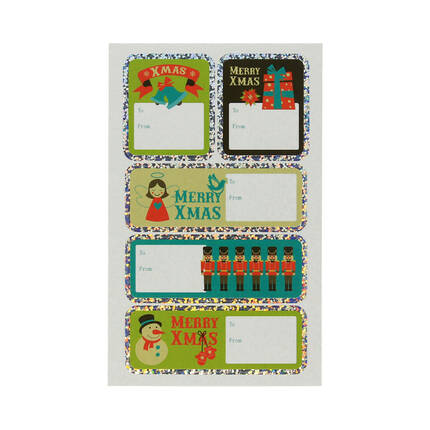 Naklejki ozdobne Effect 10x20cm Xmas Tag HappyColor ST8370 02