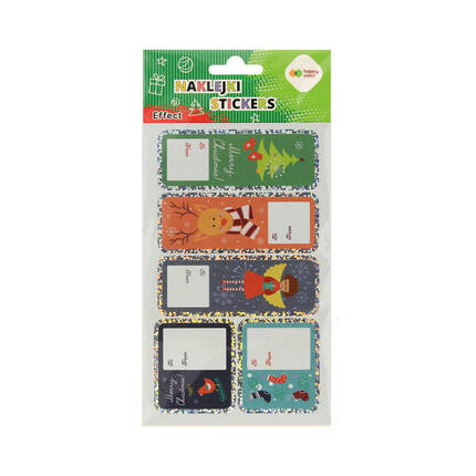 Naklejki ozdobne Effect 10x20cm Xmas Stamp Tag HappyColor ST8371 01