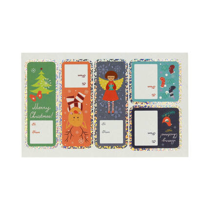 Naklejki ozdobne Effect 10x20cm Xmas Stamp Tag HappyColor ST8371 02