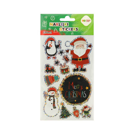 Naklejki ozdobne Effect 10x20cm Merry Xmas HappyColor ST8363 01