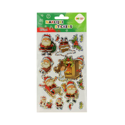 Naklejki ozdobne Effect 10x20cm Santa HappyColor ST8364 01