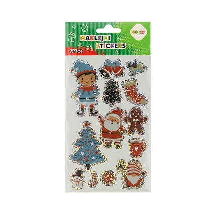 Naklejki ozdobne Effect 10x20cm Xmas Blue HappyColor ST8365 01