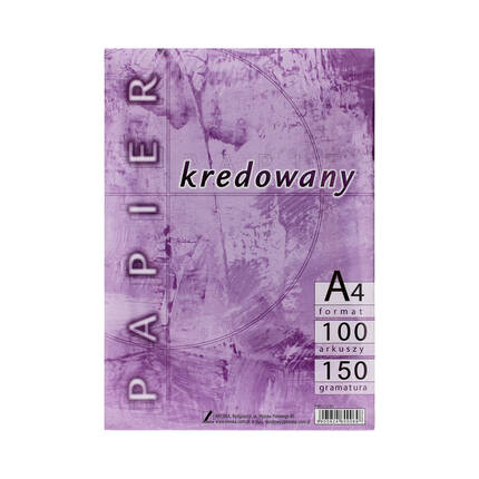 Papier kredowy A4 150g Kreska - 100 ark. KR2035 01