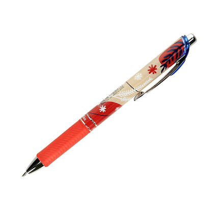 Pióro kulkowe 0.7mm Winter czerwony Pentel BL77 PN5721 01