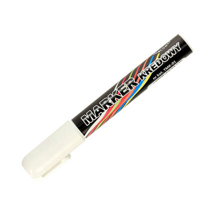 Marker kredowy biały 6g Taurus TMK01 TU1480 01