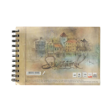 Szkicownik A5/100 spirala Kreska KR2019 02