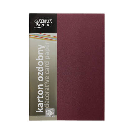 Karton wizytówkowy A4 220g Millenium/bordo - 20 ark. AG4563 01