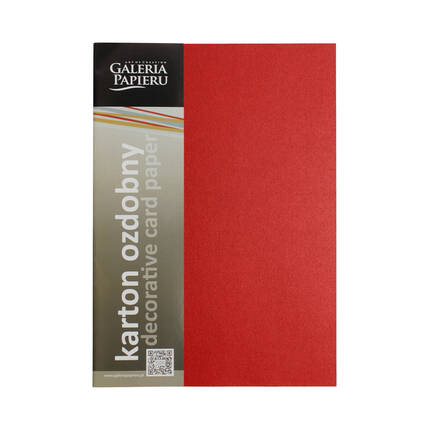 Karton ozdobny A4 200g Brillo/czerwony - 20 ark. AG4535 01