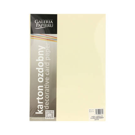 Karton wizytówkowy A4 240g Ryps/kremowy - 20 ark. AG4365 02