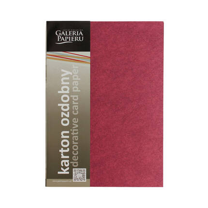 Karton ozdobny A4 200g Flash/bordowy - 20 ark. AG4538 01