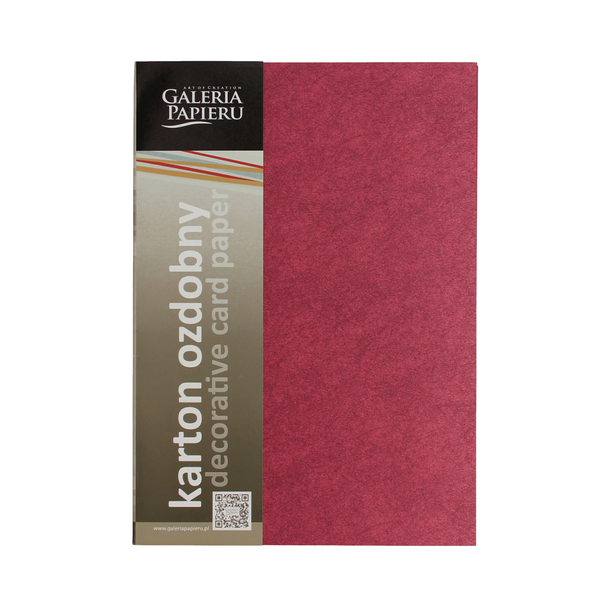 Karton ozdobny A4 200g Flash/bordowy - 20 ark. AG4538 01 Karton ozdobny A4 200g Flash/bordowy - 20 ark. AG4538 01