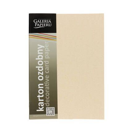 Karton ozdobny A4 250g Ryps/jasny beż - 20 ark. AG4547 01