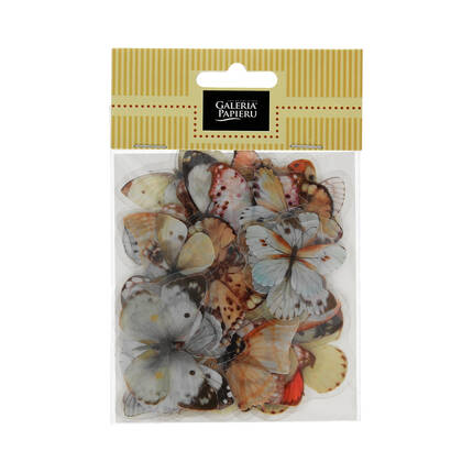 Naklejki ozdobne transparent Motyle beżowe (40) AG4560 02