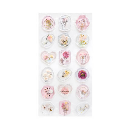 Naklejki Pieczątki z kwiatami (18) AG4458 01