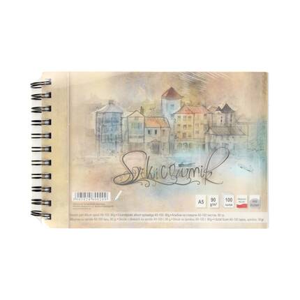 Szkicownik A5/100 spirala Kreska KR2019 01